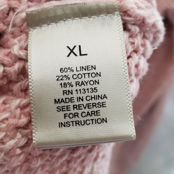 Leo & Nicole light pink knit pull over sweater Size XL Great condition - Picture 7 of 8